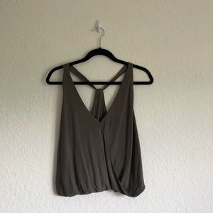 Olive Green Draped Tank